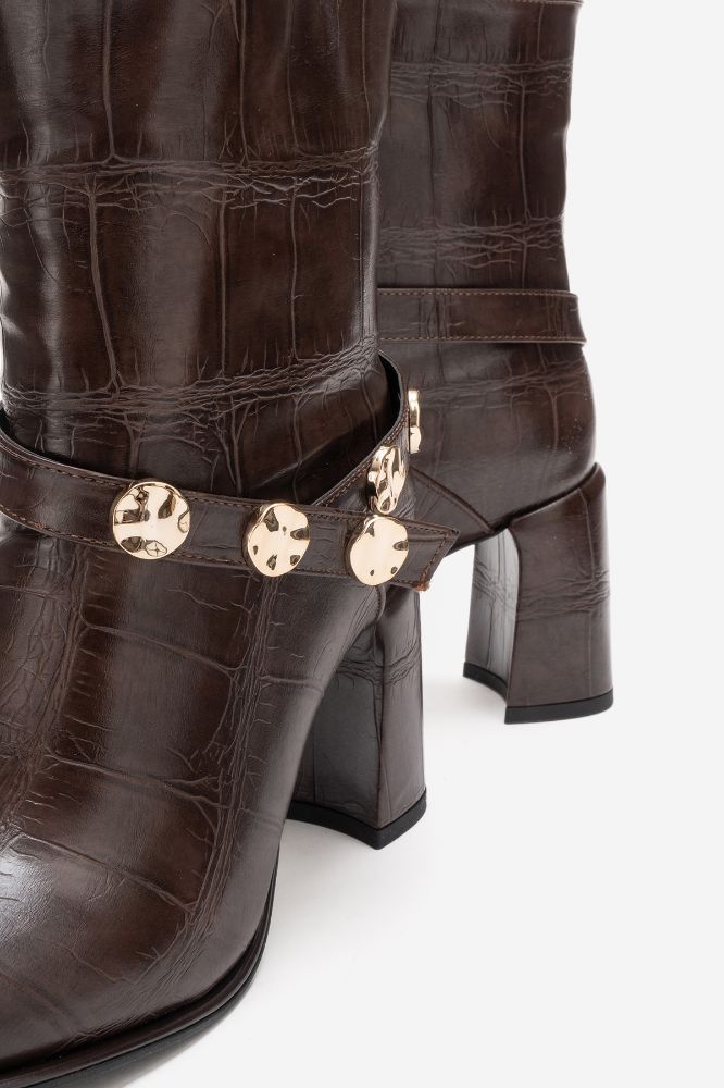 kadin-deri-kalin-topuklu-zimba-detayli-bot-KAHVE DESENLI-REY090-0103591_0